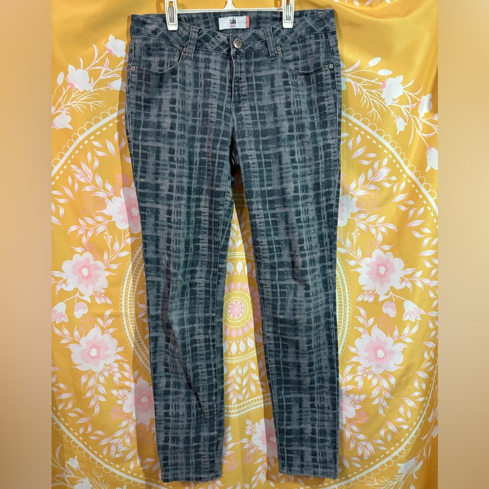 Cabi printed denim jeggings